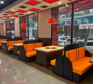 Canapé de style stand personnalisé, table et chaises pour <span class=keywords><strong>restaurant</strong></span> de <span class=keywords><strong>barbecue</strong></span> et de fondue, café, hôtel, ensemble de canapés pour <span class=keywords><strong>restaurant</strong></span> - Product Image 3