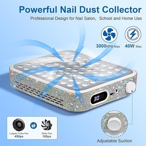 Colector de Polvo para Uñas, Aspirador Silencioso para Técnicos de Uñas, Potente Ventilador y Recolector de Polvo para Uñas, Aspiradora de Uñas - Product Image 2
