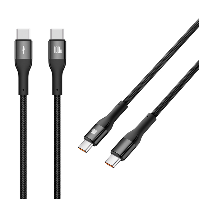 PD100W USB-C to C Fast Charging Cable E-MARK Chip PPS for iPhone Samsung Laptop OEM EU US Compliant