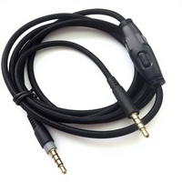 Cable de Audio Auxiliar de Repuesto en Oferta para Auriculares de Juego Hyper X Cloud / Alpha y Cloud Mix con Control de Volumen y Silencio Integrado