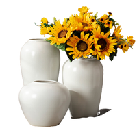 Ensemble de Vases en Céramique et Porcelaine Chinoise Traditionnelle Moderne Antique, Grand Format, Noir et Blanc, Peints, pour Sol et Table, Décoration Maison et Mariage, Écologique
