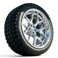 JJSEES Jantes en aluminium forgé monobloc 6061-T6, finition argent poli, 5x114.3 5x112 5x120, roues tout-terrain MT pour SUV BMW