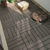 Dalles de terrasse en WPC modernes 300*300mm, durables, pour terrasse extérieure, patio, sol composite