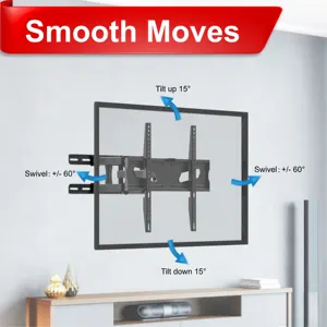 CHARMOUNT MAX VESA 400*400mm Swivel Tilt TV Mount LCD TV Bracket Full Motion TV Mounts Carts For Sony Philips Skyworth