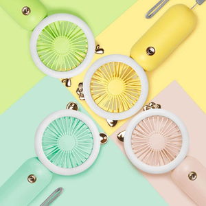 Nouveau mini ventilateur de poche avec lumière nocturne, USB, électrique, rechargeable, petit ventilateur de bureau portable avec batterie au lithium - Product Image 5