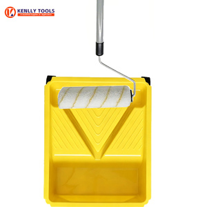 Bac à <span class=keywords><strong>peinture</strong></span> mobile de 12 pouces avec <span class=keywords><strong>roues</strong></span>, bac à <span class=keywords><strong>peinture</strong></span> en plastique robuste pour pinceaux, <span class=keywords><strong>peinture</strong></span> intérieure et extérieure - Product Image 4