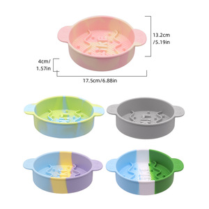 Comedero Lento para Mascotas, Tazón de Silicona Antideslizante y Anti-Asfixia para Perros y Gatos, Plato de Alimentación Lenta Antivuelco - Product Image 4