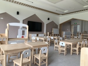 EMA fabbrica scuola materna mobili bambino in legno lettura sensoriale del bambino studio banco scuola bambini tavolo - Product Image 2