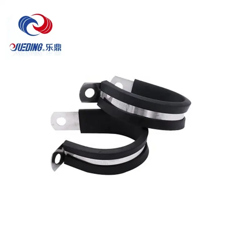 Galvanized Metal Conduit Stainless Steel Pipe Clips Plastic Epdm Rubber Lined R Hose Clamp Hanging Clamp With Rubber P-clip