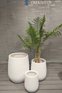 High Strength Fiberglass <b>Planter</b> Flower Pot <b>Box</b> Durable Garden Planting Pot Indoor Outdoor Nursery Decor Hanging - Product Image 3