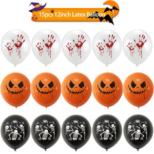 Globos de Látex Personalizados con Diseño de Calabaza para Decoración de Fiestas, Globos de Helio Naranja, Set de Globos para Halloween - Product Image 3