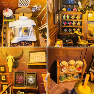 Hamaileon 3D Puzzle estantería DIY juguete Mira's Magic House hogar para casa de muñecas modelo sujetalibros decoración de construcción regalos para libro Noo - Product Image 4