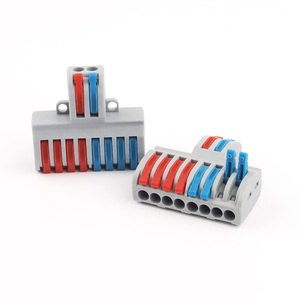 8 में <span class=keywords><strong>2</strong></span> बाहर लीवर कॉम्पैक्ट तार कनेक्टर्स बट टर्मिनल ब्लॉक में ब्याह तारों पुश-केबल कनेक्टर के लिए इस्तेमाल किया ऑनलाइन 28-12 AWG - Product Image 2