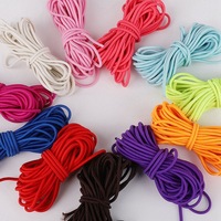 Cordón elástico trenzado de cinco colores, cuerda para colgar bolsos, llavero, paraguas, hecho a mano, de poliéster, a la moda, para teléfono