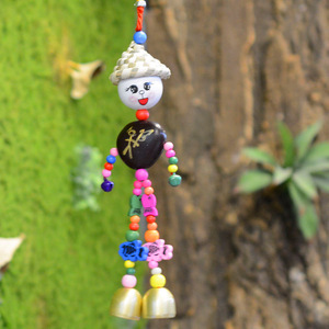 Sombrero <span class=keywords><strong>de</strong></span> Paja Estilo Dongba <span class=keywords><strong>de</strong></span> Lijiang Shimian, Decoración Artesanal China para Colgar en Bares, Posadas, Ventanas, con Adornos <span class=keywords><strong>de</strong></span> Frijol <span class=keywords><strong>de</strong></span> <span class=keywords><strong>la</strong></span> Paz y Campanas <span class=keywords><strong>de</strong></span> Viento - Product Image 3