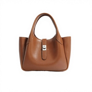 Premium Cowhide Leather Fashion Women's <b>Shoulder</b> Crossbody Bag Single <b>Strap</b> Zipper Closure Candy Polyester Lining Portable - Product Image 3