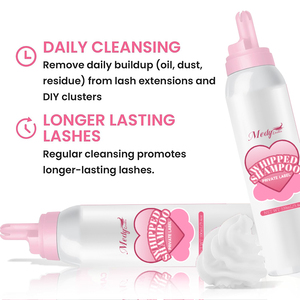 Limpiador Vegano Sin Aceite y Libre de Crueldad Animal en Sobres de 60ml y 100ml con Logotipo Personalizado al por Mayor, <span class=keywords><strong>Espuma</strong></span> <span class=keywords><strong>para</strong></span> Pestañas Sensibles, Marca Privada - Product Image 2