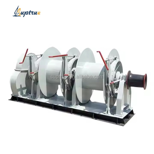 เครื่องกว้านกลองคู่สำหรับเรืออะไหล่เรือไฮดรอลิกไฟฟ้าแบบเฟืองเดี่ยว - Product Image 2