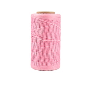 Fil ciré plat imperméable haute ténacité 100% polyester 0,8 mm, ligne de cerf-volant teinte en noir et blanc, 100 g, 24 pièces - Product Image 5