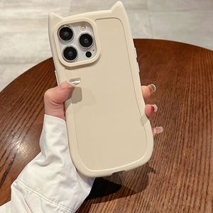 Coques de téléphone mignonnes pour <span class=keywords><strong>iPhone</strong></span> 13 12 11, pour <span class=keywords><strong>iPhone</strong></span> 14 Plus 15 16 17 Pro Max, coque de téléphone esthétique mignonne, coque de téléphone mignonne avec oreilles de chat noir - Product Image 1