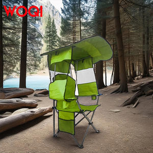 เก้าอี้พับแคมป์ปิ้ง Woqi พร้อมหลังคาพับเก็บได้ โครงอะลูมิเนียม น้ำหนักเบา พกพาสะดวก เก้าอี้สนามกลางแจ้ง ป้องกันรังสียูวี - Product Image 5