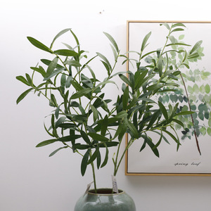 Ramas de Olivo Artificiales, 10 Ramas de 95 cm de Altura, Hojas de Simulación, Decoración Interior, Vegetación Artificial - Product Image 1