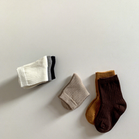 Chaussettes fines en coton pour bébés et enfants - Saison printemps/automne Couleurs unies (Noir/Blanc/Gris) Coupe basse 0-5 ans Polyvalentes