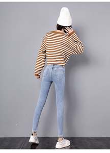 Jeans caldi invernali donna a vita alta pantaloni di <span class=keywords><strong>velluto</strong></span> Casual Jeans per donna pantaloni taglie forti 812-1627 - Product Image 6