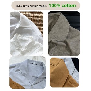 Entretela de tela 100% algodón suave y delgada para cuellos y puños de camisa, adhesivo de una sola cara, negro, blanco natural, blanqueado. - Product Image 2