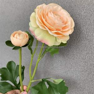 Flor de loto de champán Artificial de alta calidad al por mayor de, Loto Artificial de tacto Real para decoraciones de boda - Product Image 5