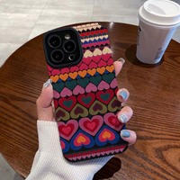 Coque de téléphone portable en cuir artificiel TPU vert et violet pour iPhone 6 7 8 X Xr Xs 11 12 13 14 15 16 17 18 Pro Max – Vente en stock