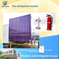 Support mural portable pour extincteur à poudre sèche monté sur véhicule, accessoire d'équipement de lutte contre les incendies marins Xin Cun Hong