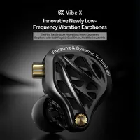Écouteurs filaires KZ Vibe X Bass Vibration Dynamic Driver HiFi Stéréo pour la musique, le sport et le gaming