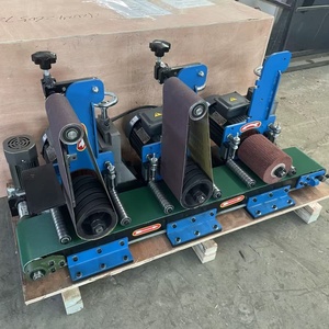 Machine automatique de polissage de surface pour tôles industrielles en aluminium de 100 mm et plaques d'acier, avec fonction d'ébavurage - Product Image 2