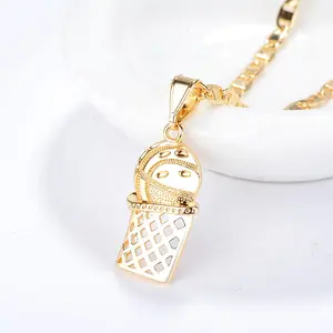 Most Popular Product Gold Plated CZ Party Pendant Maker Necklace Men