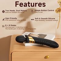 Direct d'usine 360 °   Baguette vibrante à tête flexible 100 % étanche avec double contrôle indépendant, jouet sexuel, expédition discrète