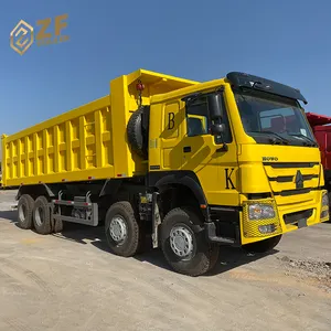 아주 새로운 Sinotruk howo 8x4 12 짐수레꾼 40 아프리카를 위한 덤프 트럭 가격 모래 팁 주는 사람 트럭 60 톤