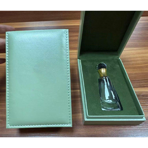 Caja de Perfume Rectangular de Madera Verde Oscuro con Forro Interior de Gamuza Sintética, Empaque Protector de Lujo, Se Acepta Logotipo Personalizado - Product Image 3