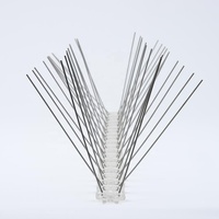 SUS304 Valla de control de aves de la mejor calidad Base de plástico Anti Pigeon Spikes Bird Spikes