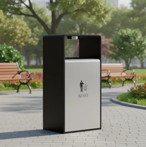 <span class=keywords><strong>Cubo</strong></span> de <span class=keywords><strong>Basura</strong></span> de Acero Inoxidable para Exteriores, Resistente al Agua, Ecológico, para Uso en Oficinas y Calles Públicas - Product Image 5