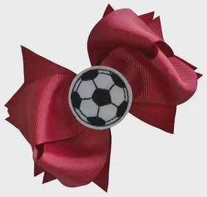 Fiocco per capelli in grosgrain con applicazione ricamata a forma di pallone da <span class=keywords><strong>calcio</strong></span> - Moda, MOLTI COLORI - Product Image 6