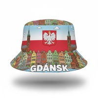 Chapeau de seau pour bébé et enfant, souvenirs touristiques de Pologne, logo personnalisé imprimé en gros