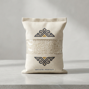 Envases de plástico personalizados, resistentes a la humedad, reciclables, de 1 kg, 2 kg, 5 kg, para arroz, con asa, al vacío, para alimentos enlatados, azúcar - Product Image 1