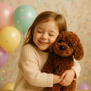 Giocattolo per Cani in Peluche Morbido Marrone all'Ingrosso, Cucciolo Realistico Imbottito per Bambini, Sconti per Grandi Quantità su Richiesta - Product Image 5