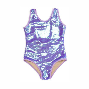 Costume da bagno lucido per bambini e sirena Flash con Set Bikini metallizzato - Product Image 1