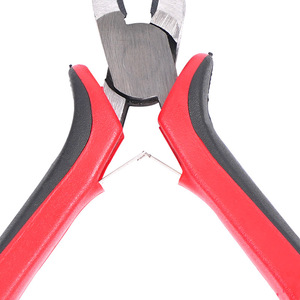 Red Black Handle Diagonal Cutting Pliers 4.5 Inch Chrome Vanadium Steel Diy Tool For Wire Cutting - Product Image 2