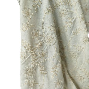 Tissu en viscose, <span class=keywords><strong>lin</strong></span> et coton, broderies 3D de branches et de fleurs, pour vêtements, thobe, matelas, canapé - Product Image 5