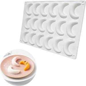 18 Cavity Moon <b>Silicone</b> Ice Lattice Mold Same Design Kitchen Baking Utensils Cake <b>Tools</b> Candy Tray Soap Mold Tray Resin Mold - Product Image 1