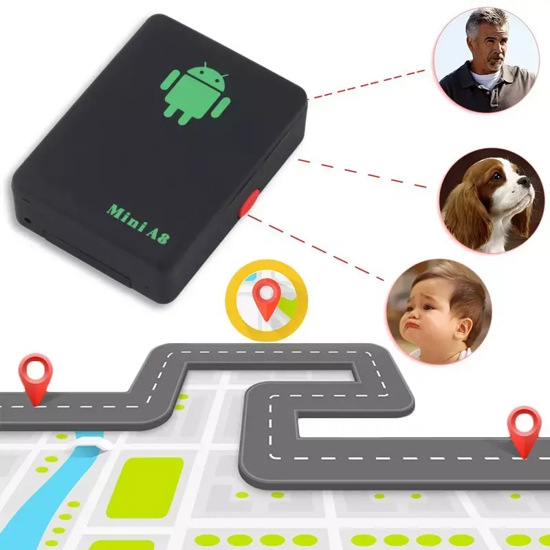 Nuova vendita calda Wireless ricarica SIM intelligente Anti-perso GPS Tracker Mini A8 Global Real Time GSM/GPRS/GPS Tracking dispositivo