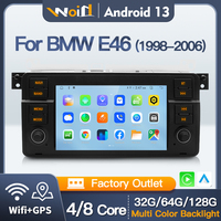 Autoradio Android STWEI pour BMW E46 M3 318/320/325/330/335 1998-2006, CarPlay sans fil, autoradio multimédia 7 pouces